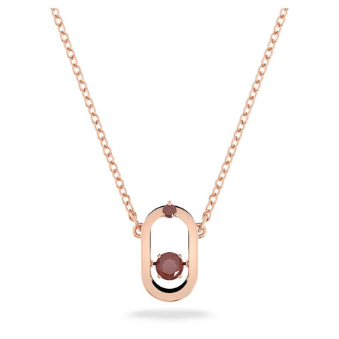 Swarovski Sparkling Dance Pendant, Red, Rose Gold-Tone Plated -5620550