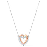 Authentic Hyperbola necklace Heart, White, Mixed metal finish -5518868