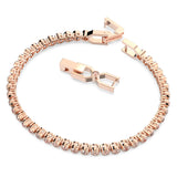 Swarovski Emily bracelet Round cut, Pink, Rose gold-tone plated -5646736