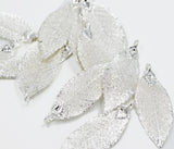 Real Leaf PENDANT with Chain ELM Dipped in Silver Genuine Leaf Necklace