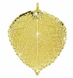 Real Leaf PENDANT with Chain ASPEN Dipped in 24k Yellow Gold Necklace - Zhannel
 - 2