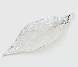 Real Leaf PENDANT with Chain EVERGREEN in Silver Genuine Leaf Necklace