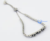 Contemporary Modern Bracelet HEARTS with Moving Hearts Sterling Silver CZ