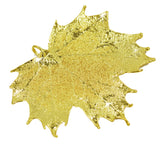 Real Leaf PENDANT with chain Sugar Maple in 24k Yellow gold Necklace