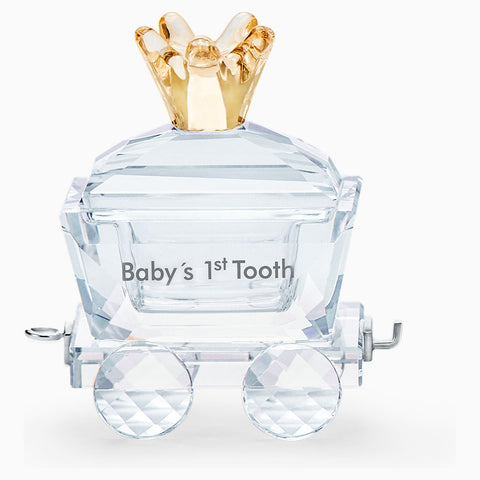 Swarovski Crystal Figurine BABY'S 1ST TOOTH WAGON -5492218
