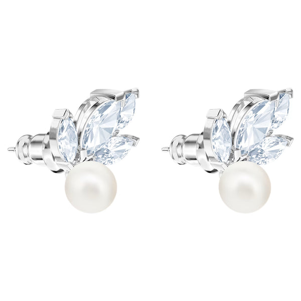Swarovski Crystal Louison White Rhodium Plated Earrings