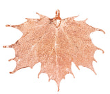 Real Leaf PENDANT Sugar Maple in Rose Gold Genuine Leaf
