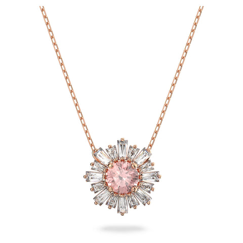 Authentic Sunshine Pendant Necklace Pink, Rose gold-tone - 5642961