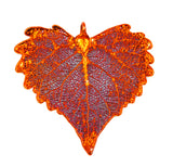 Real Leaf PENDANT COTTONWOOD Dipped in Copper Genuine Leaf