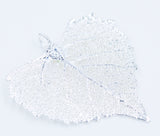 Real Leaf PENDANT COTTONWOOD Dipped in Silver Genuine Leaf