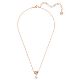 Swarovski LIFELONG HEART Pendant Necklace, White, Rose gold plated -5516542