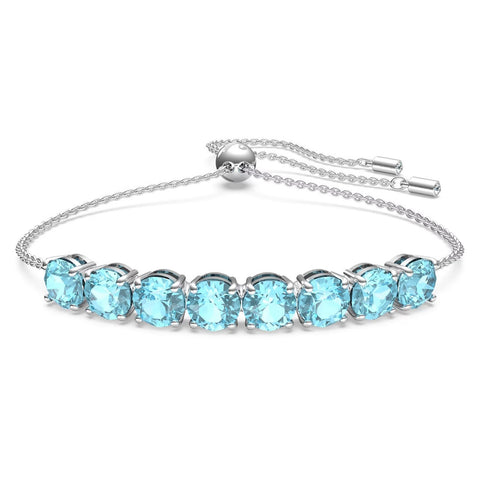 Swarovski Exalta Bracelet, Blue, Rhodium Plated -5643755