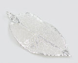 Real Leaf PENDANT ROSE Genuine LEAF Dipped in Sterling Silver