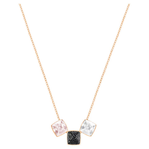 Authentic Glance Necklace Multicolored, Rose gold-5559862