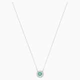 Authentic SPARKLING DANCE NECKLACE, Green, Rhodium -5496308