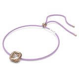 Swarovski Dulcis Choker Necklace Cushion cut, Rose gold tone-5622377