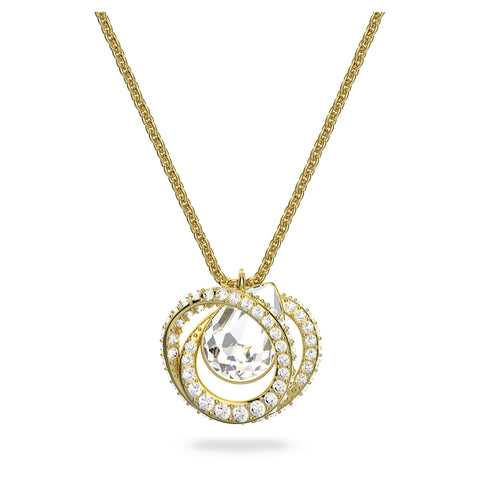 Authentic Generation Pendant Necklace, White, Gold-tone Plated - 5636511