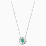 Authentic SPARKLING DANCE NECKLACE, Green, Rhodium -5496308