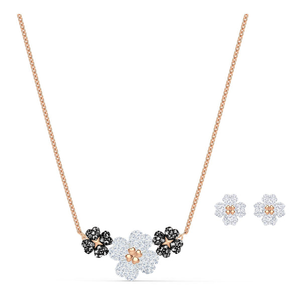 Authentic Louis Vuitton M65250 Flower LV swarovski Earrings Set of