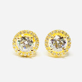 .75ct Round Cut CZ Studs Earrings OLIVIA Sterling Silver