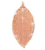 Real Leaf PENDANT ROSE Genuine LEAF Dipped in Rose Gold
