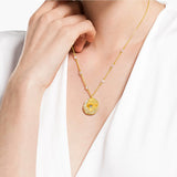 Swarovski The Elements AIR Pendant, Yellow, Gold-tone plated -5568266