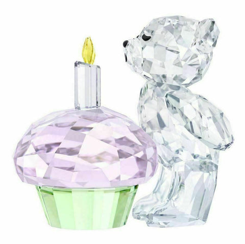 Swarovski Crystal Figurine Birthday KRIS BEAR - TIME TO CELEBRATE -5301570
