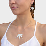 Real Leaf PENDANT Japanese Maple Dipped in Silver Genuine Leaf