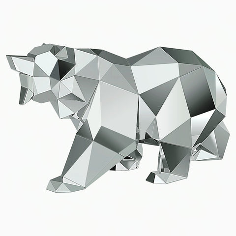 Swarovski Crystal Figurine BEAR BY ARRAN GREGORY, Silver -5268094