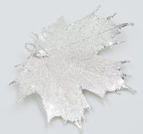 Real Leaf PENDANT with Chain Sugar Maple in Sterling Silver Necklace