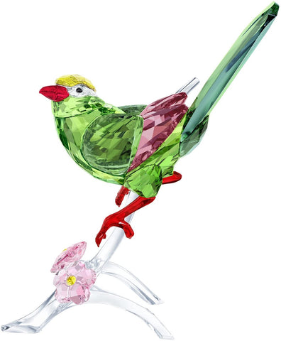 Swarovski Color Crystal Bird Figurine GREEN MAGPIE -5244650