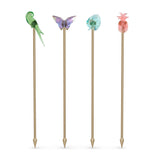 Swarovski Jungle Beats Cocktail Stirrers Andoki, Set of 4 -5557812