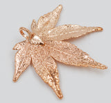 Real Leaf PENDANT Japanese Maple Dipped in Rose Gold Genuine Leaf