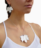 Real Leaf PENDANT Sugar Maple in Sterling Silver Genuine Leaf