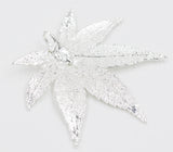 Real Leaf PENDANT with Chain Japanese Maple Dipped in Silver Genuine Leaf Necklace