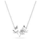 Swarovski Lilia necklace Butterfly, White, Rhodium plated -5636421