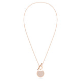 Swarovski GINGER T BAR Pendant Necklace, Rose Gold Plated -5576610