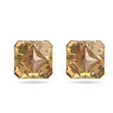 Swarovski Ortyx stud earrings Pyramid cut, Yellow, Gold-tone plated -5613680