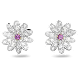 Swarovski Eternal Flower stud earrings Flower, Pink, Mixed metal -5642873