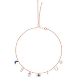 Swarovski Symbolic Necklace, Multi-Colored Rose-Gold Tone Plated -5497664