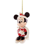Lenox Disney Mickey & Minnie Mouse Winter Porcelain 24k Gold Ornaments Gift Set