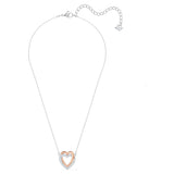 Swarovski Hyperbola necklace Heart, White, Mixed metal finish -5518868