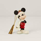 Lenox Disney Showcase Mickey Mouse Winter Ornament Christmas Ornament, Red
