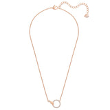 Swarovski Symbolic White Hand Rose Gold Plated Necklace -5489573