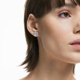 Swarovski Eternal Flower stud earrings Flower, Pink, Mixed metal -5642873