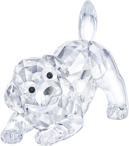 Swarosvki Peaceful Countryside Labrador Puppy Playing, Clear -5723657