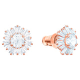 Swarovski Idyllia stud earrings Mixed cuts, Sun, White, Rose gold-tone plated -5459597