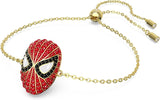 Swarovski Spider-Man Bracelet, Red Crystal, Gold-tone Finish -5650873