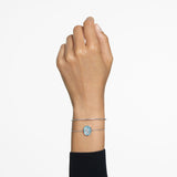Swarovski Signum Bangle Swan Bracelet, Blue, Rhodium Plated -5628552