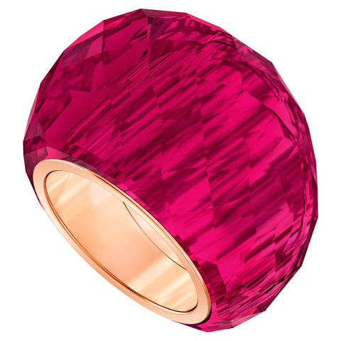 Swarovski Nirvana ring Red, Rose gold-tone finish, Medium/55/7 -5432203